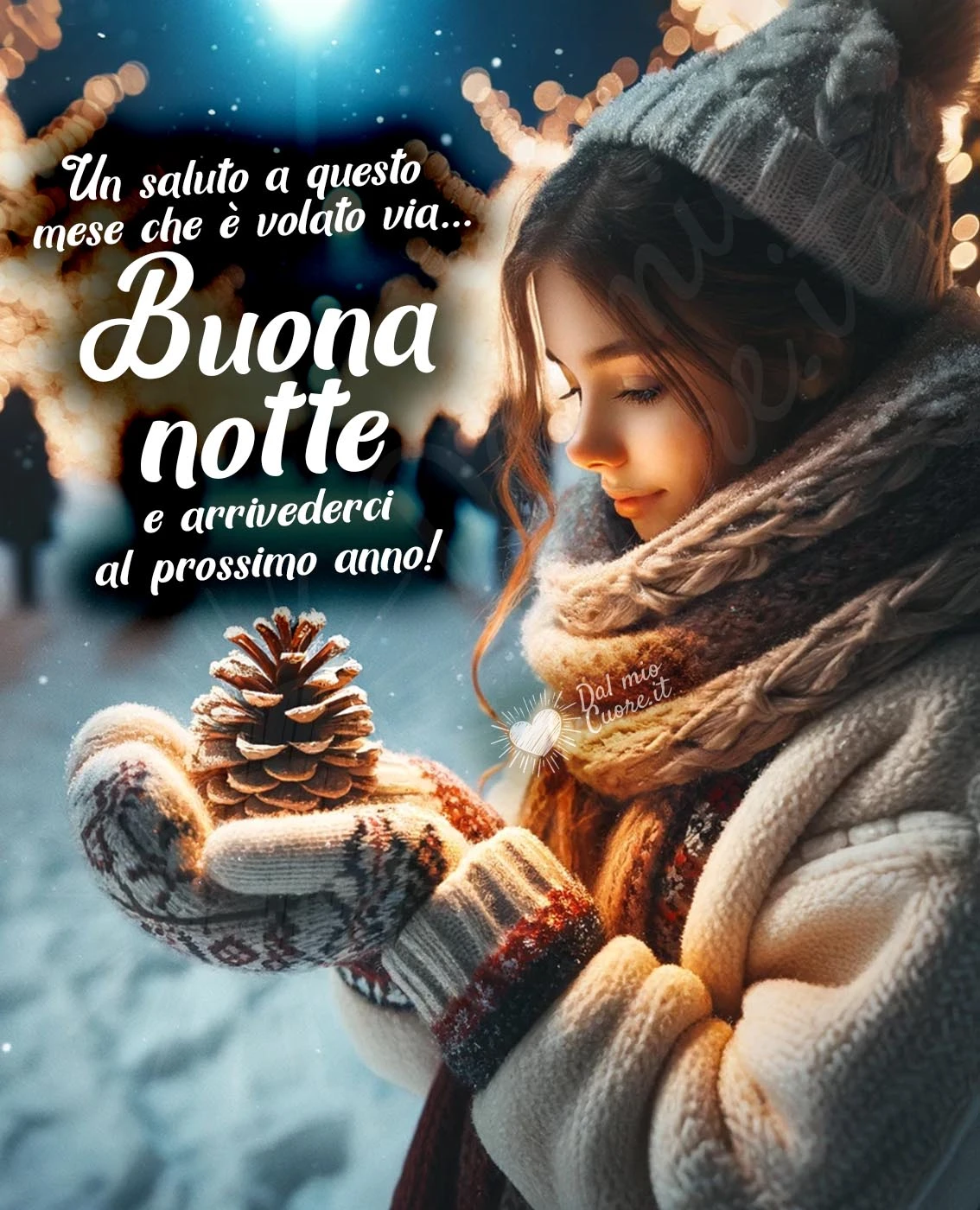 Un saluto a questo mese che è volato via... Buona notte e arrivederci al prossimo anno!
