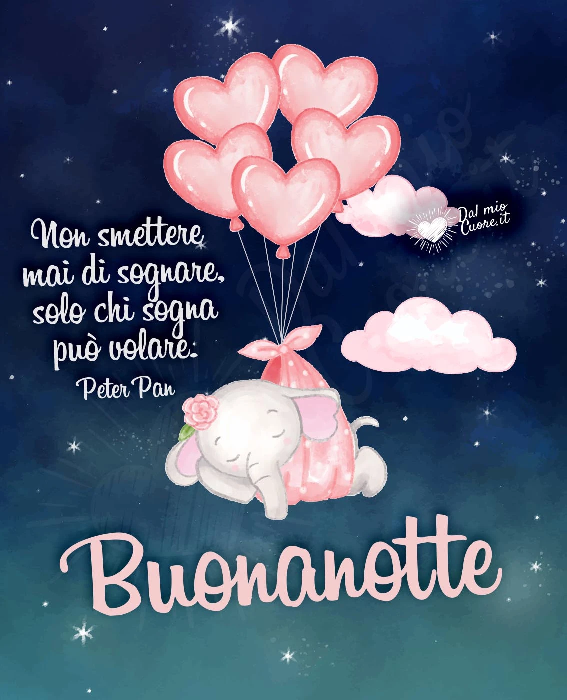Buonanotte frasi: ...solo chi sogna può volare