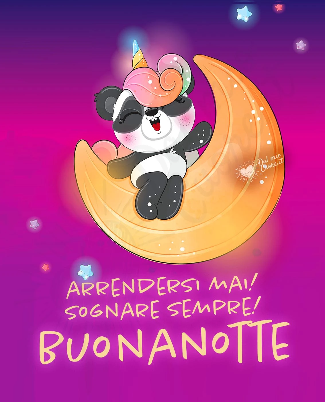 Arrendersi mai! Sognare sempre! Buonanotte