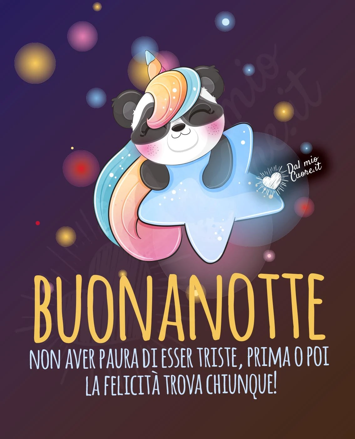 Non aver paura di esser triste, prima o poi la felicità trova chiunque!