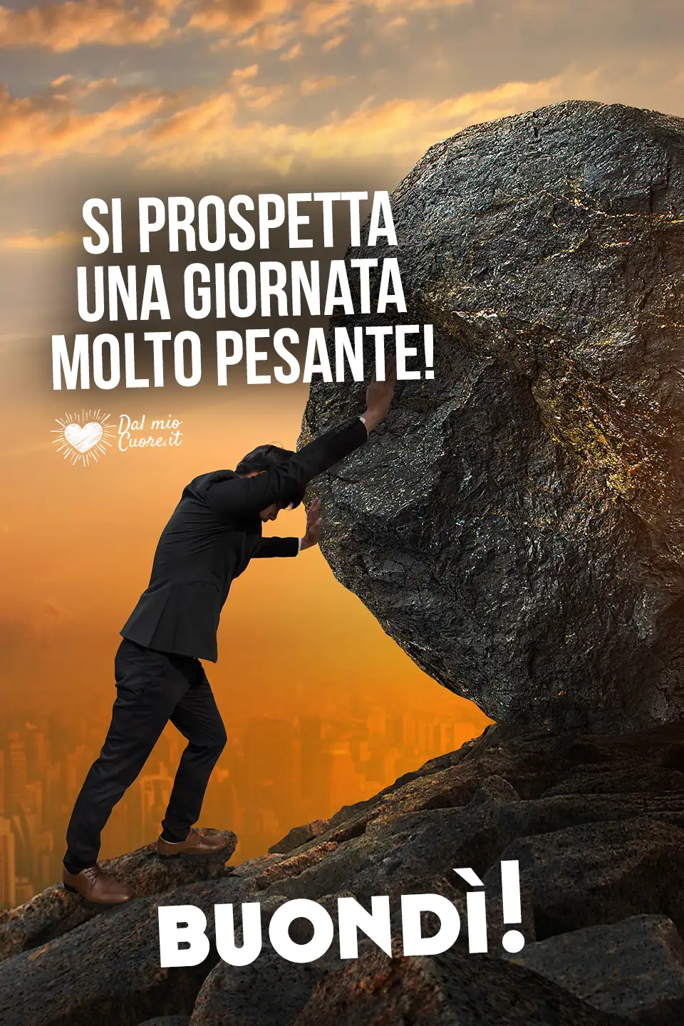 Si prospetta una giornata molto pesante! Buondì Si prospetta una giornata molto pesante! Buondì