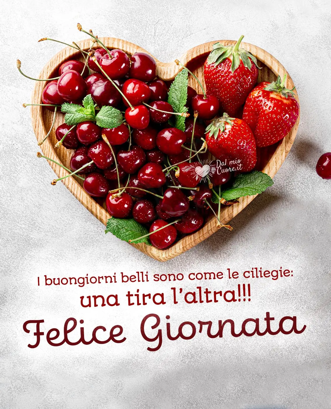 I buongiorni belli sono come le ciliegie: una tira l’altra!!! Felice giornata I buongiorni belli sono come le ciliegie: una tira l’altra!!! Felice giornata