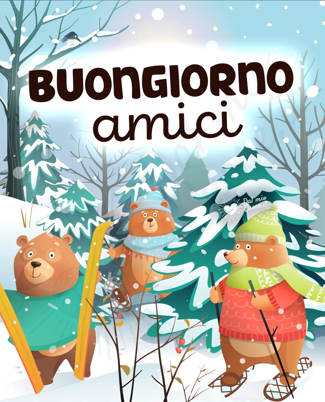 Buongiorno amici (con neve)