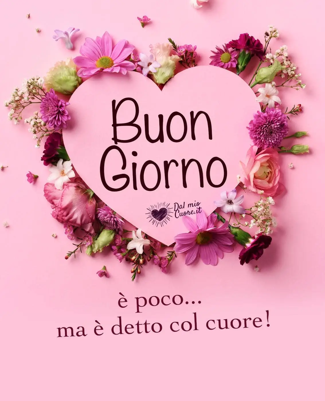 Buongiorno. È poco... ma è detto col cuore! Buongiorno. È poco... ma è detto col cuore!