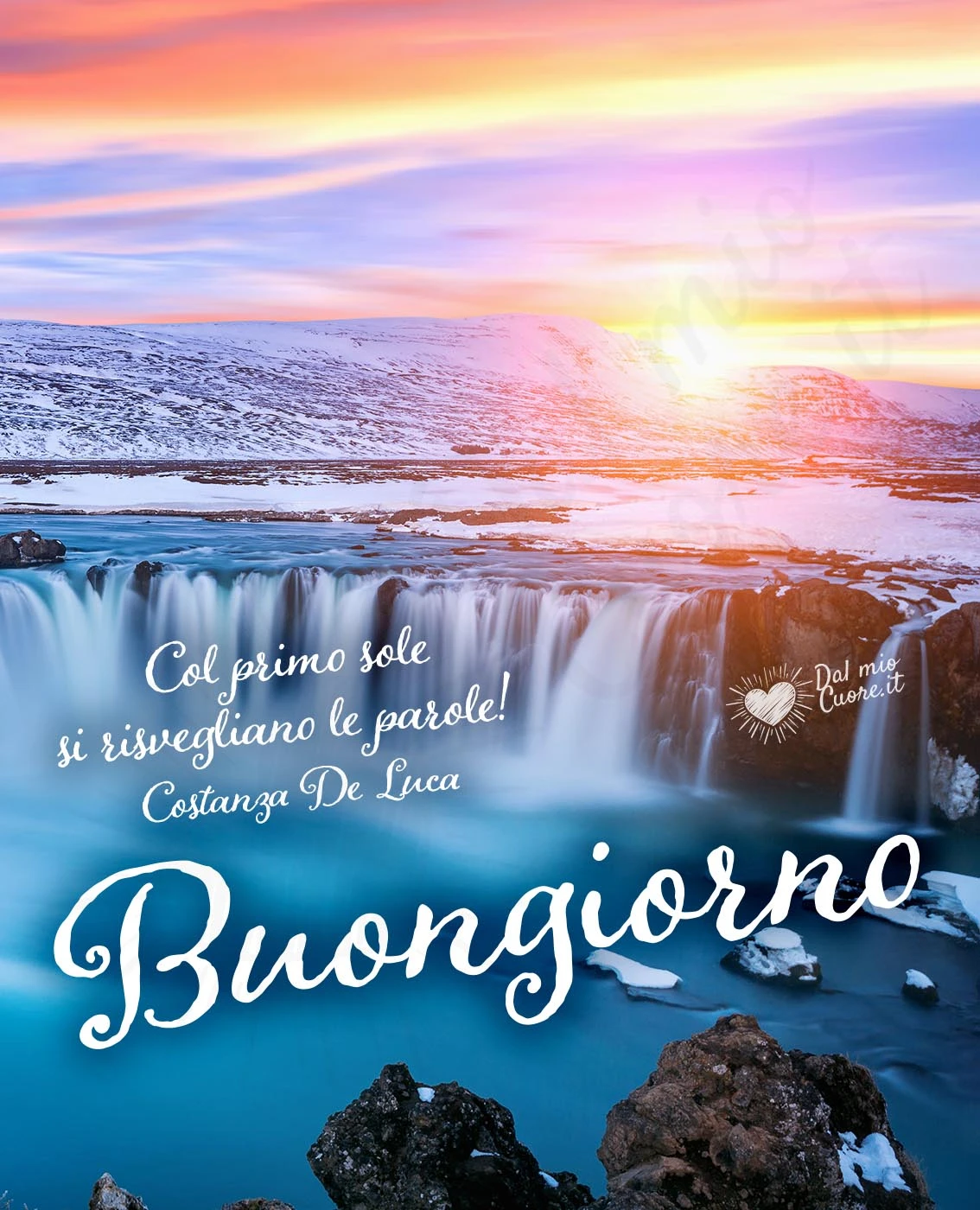 Col primo sole si risvegliano le parole! Buongiorno