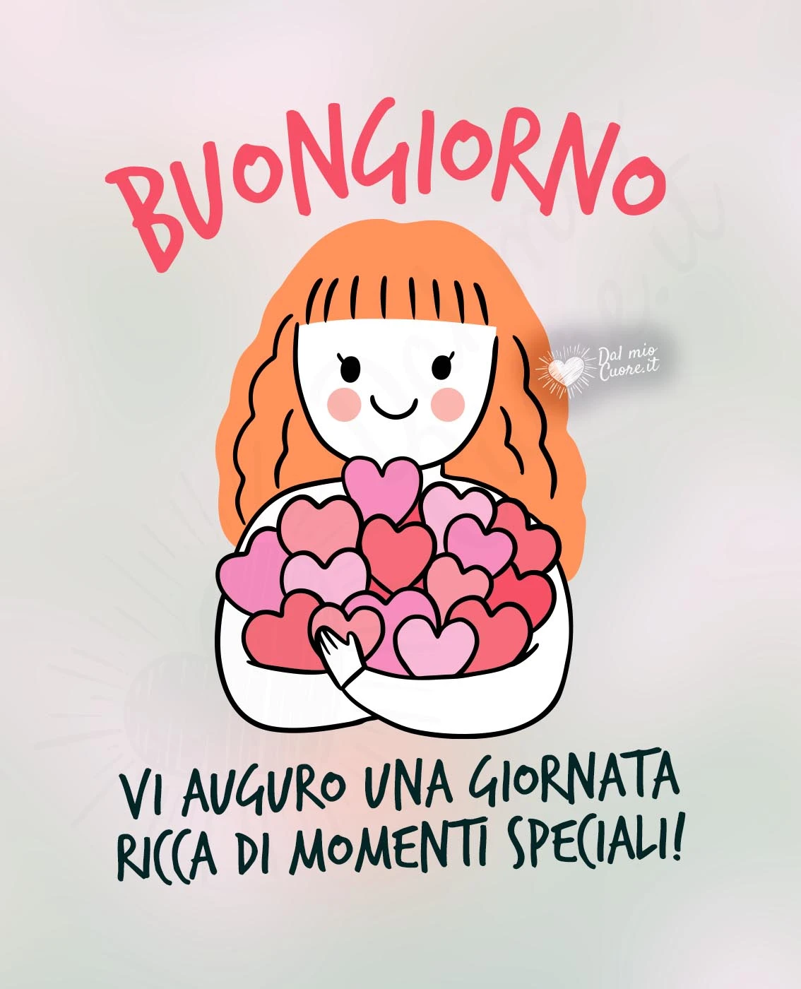Buongiorno! Vi auguro una giornata ricca di momenti speciali! Buongiorno! Vi auguro una giornata ricca di momenti speciali!