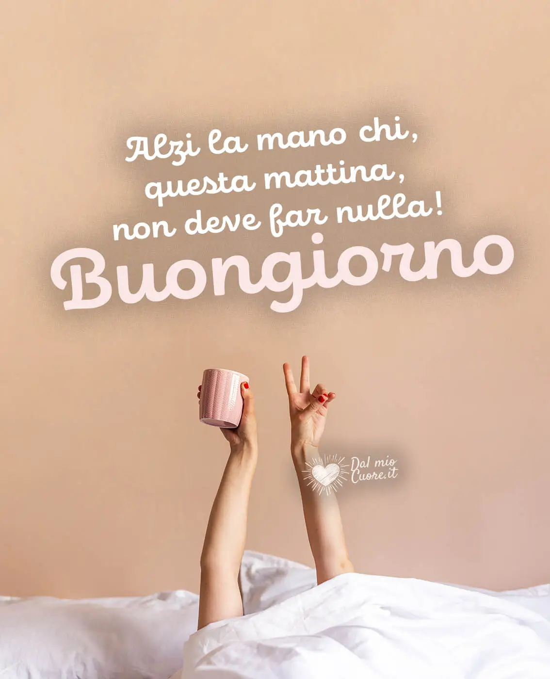 Alzi la mano chi, questa mattina, non deve far nulla! Alzi la mano chi, questa mattina, non deve far nulla!