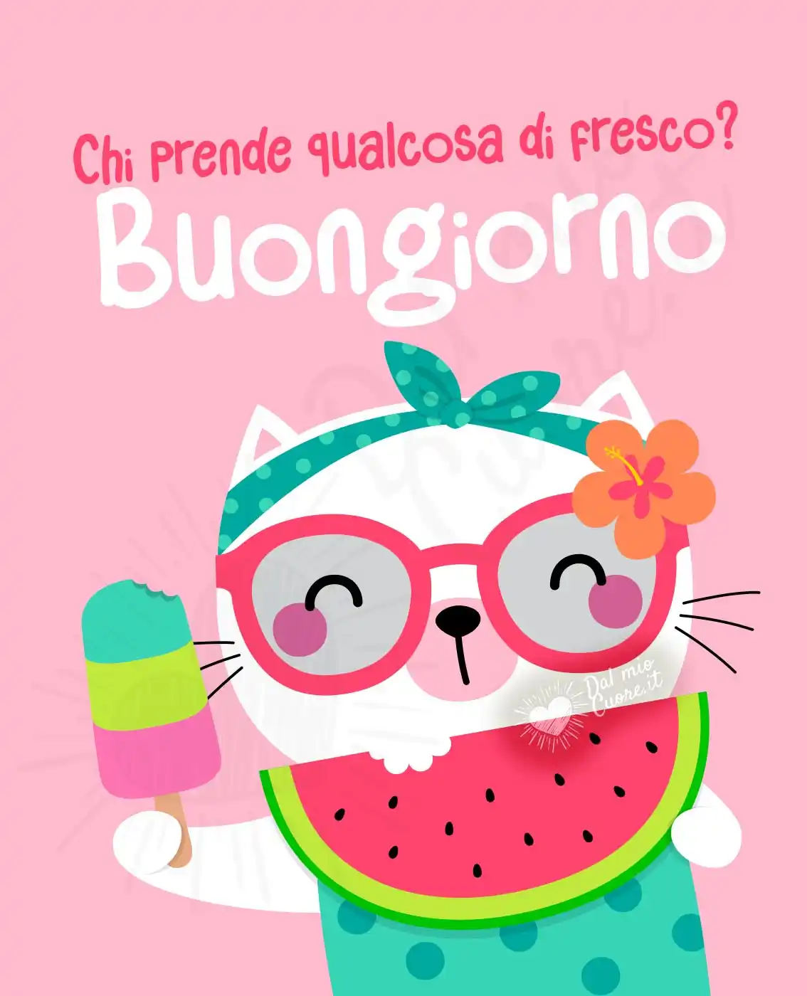 Chi prende qualcosa di fresco? Buongiorno