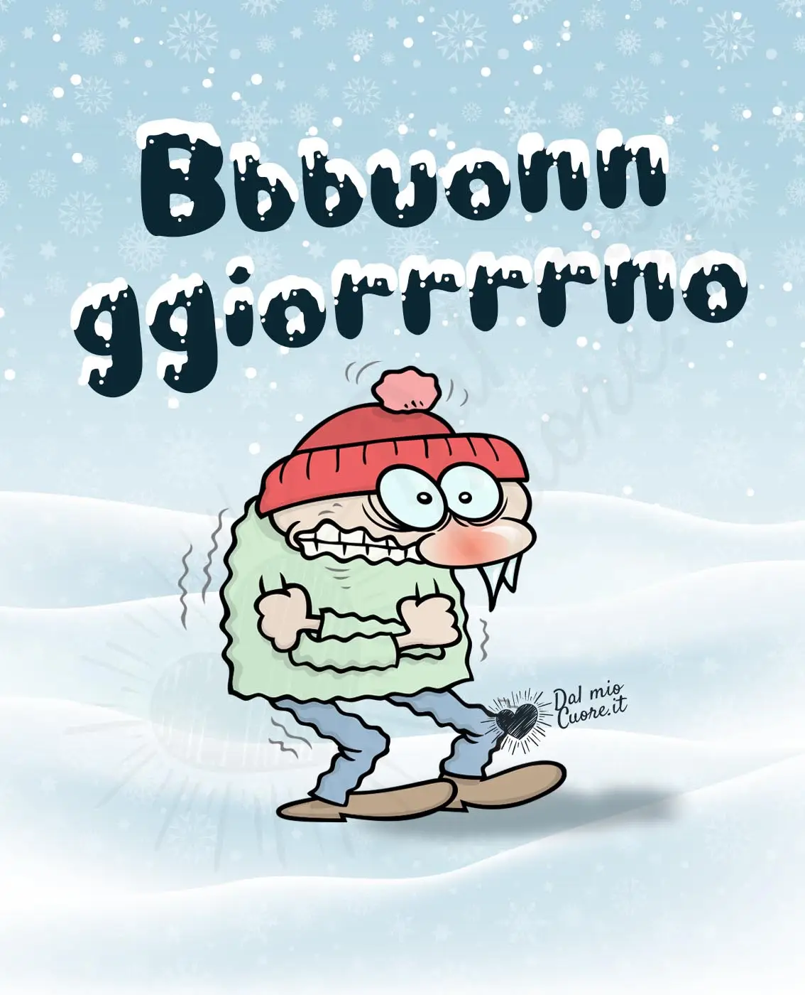 Buongiorno invernale divertente Buongiorno invernale divertente