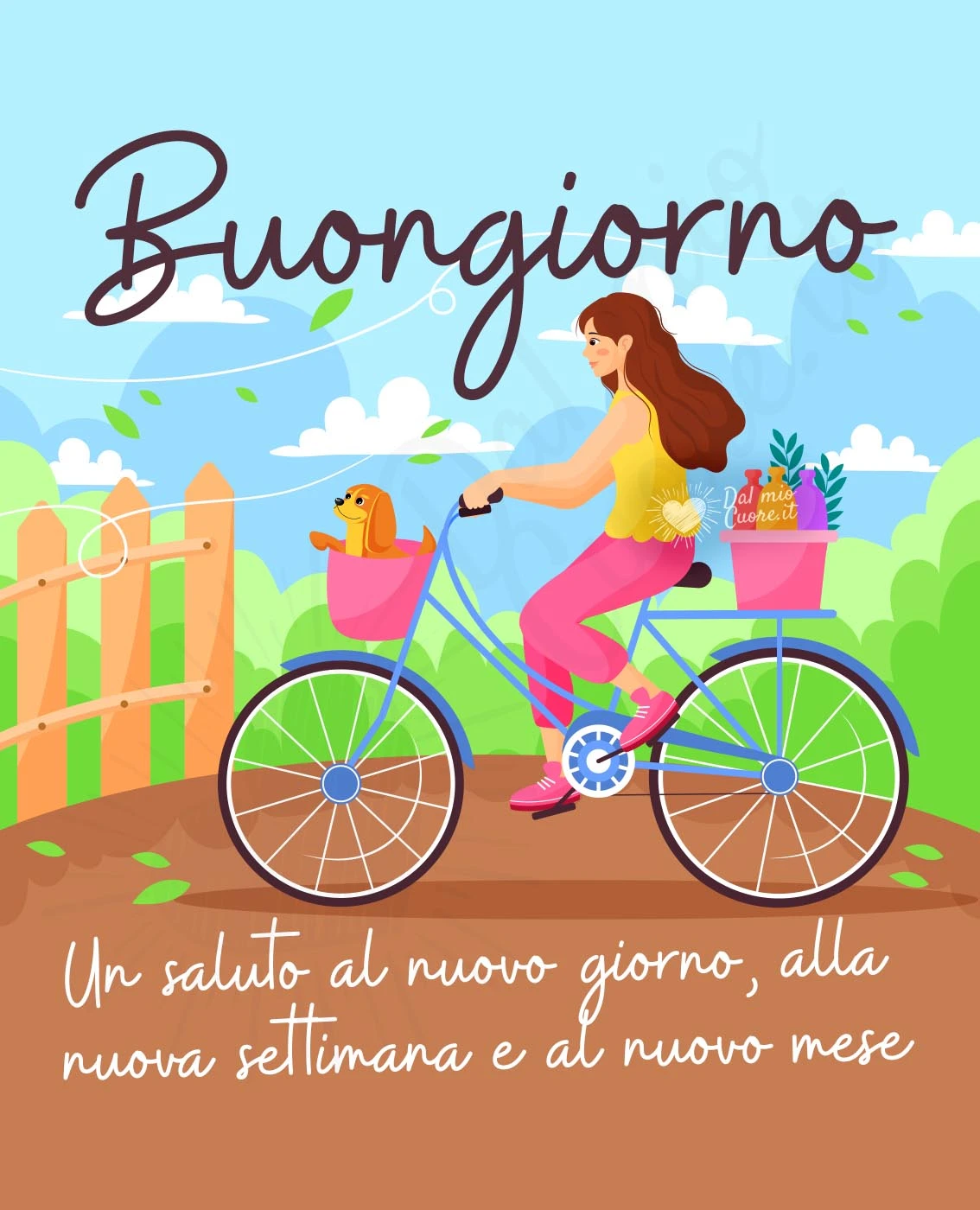Un saluto al nuovo giorno, alla nuova settimana e al nuovo mese