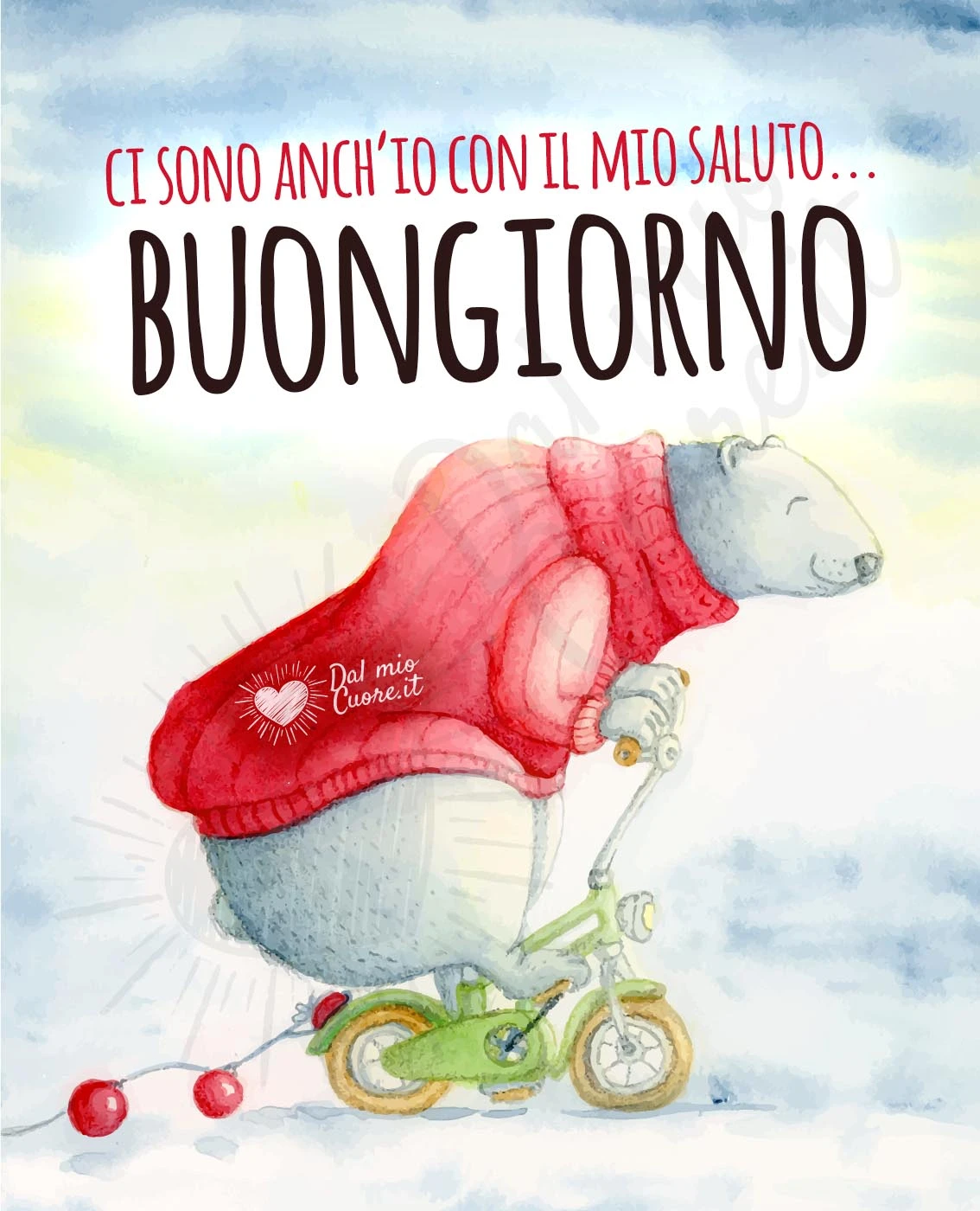 Ci sono anch’io con il mio saluto... buongiorno divertente Ci sono anch’io con il mio saluto... buongiorno divertente