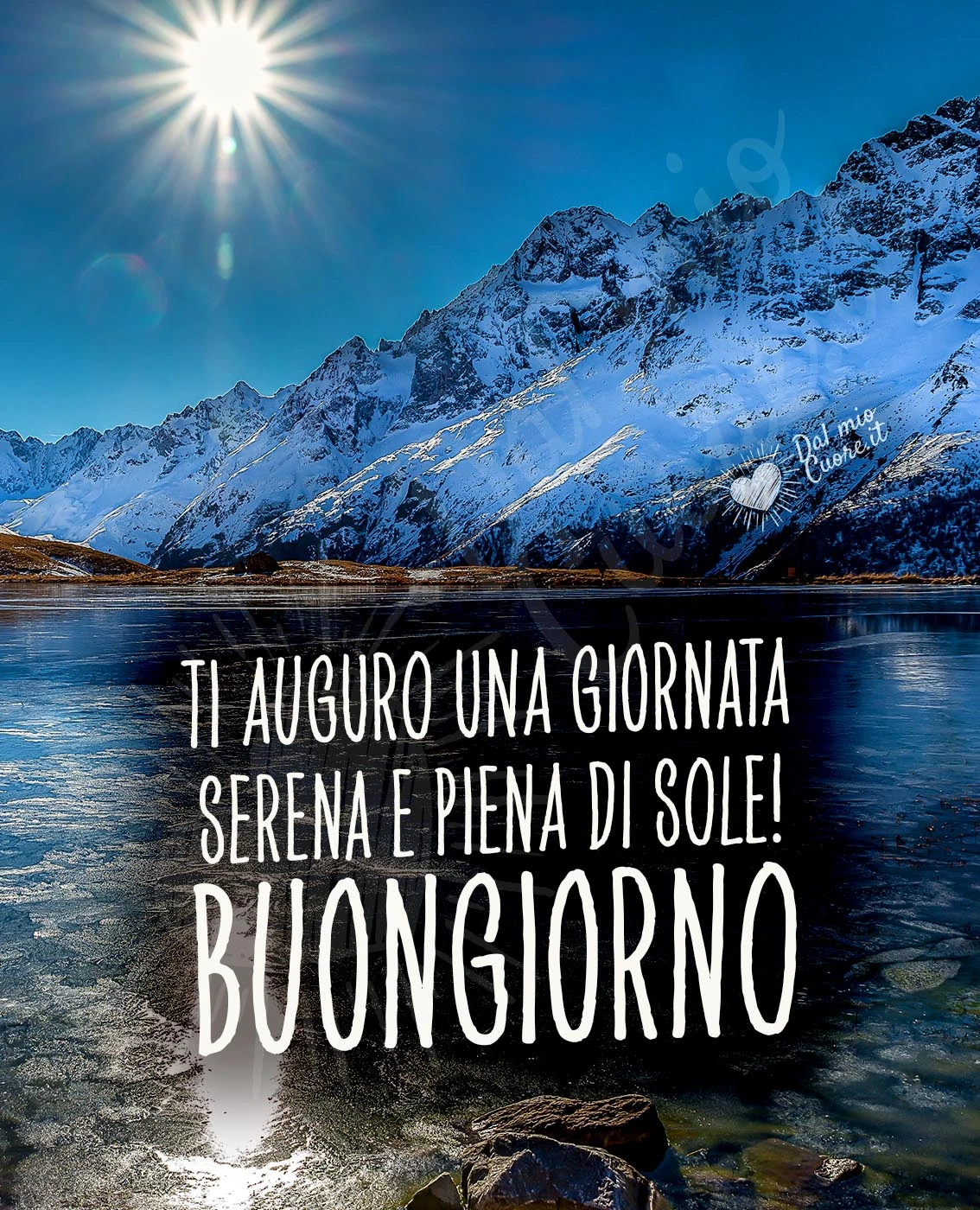 Ti auguro una giornata serena e piena di sole! Buongiorno