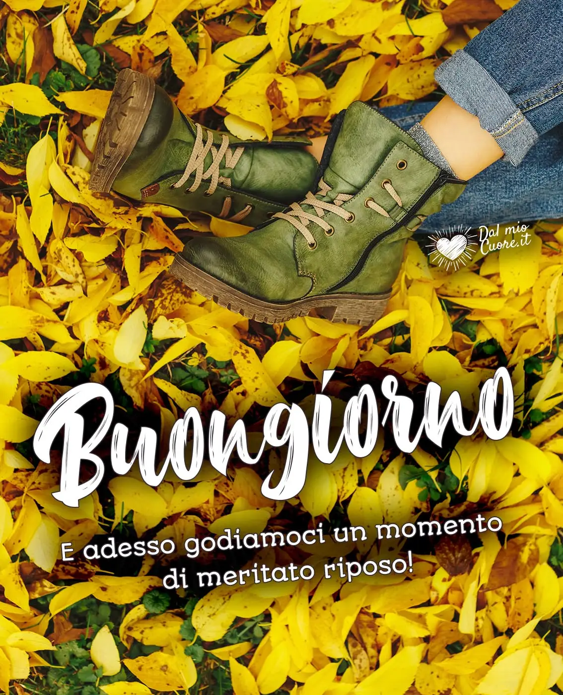 Buongiorno autunnale! E adesso godiamoci un momento di meritato riposo