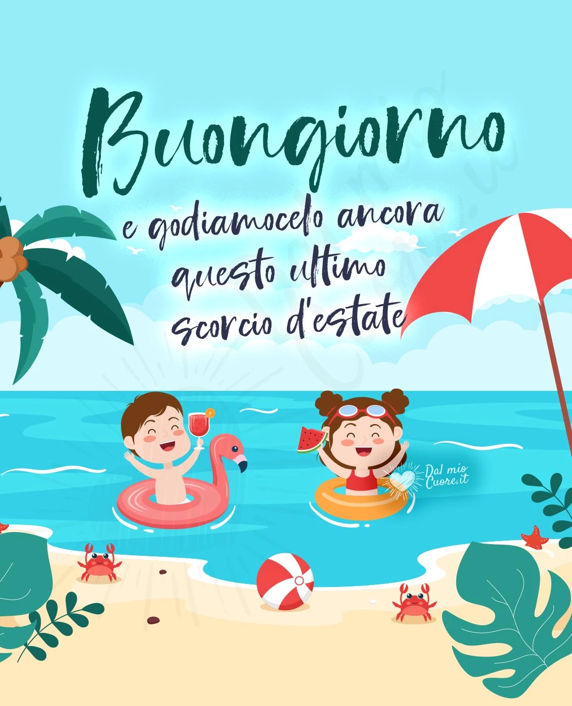 E godiamocelo ancora questo ultimo scorcio d'estate. Buongiorno