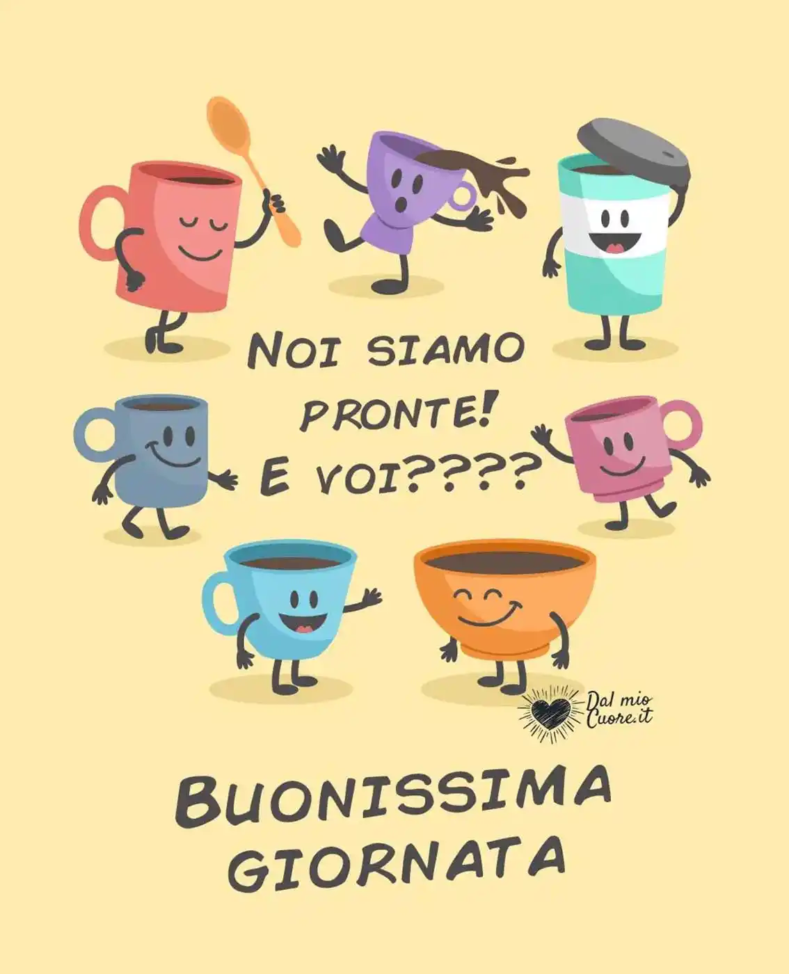 Noi siamo pronte e voi??? Buonissima giornata