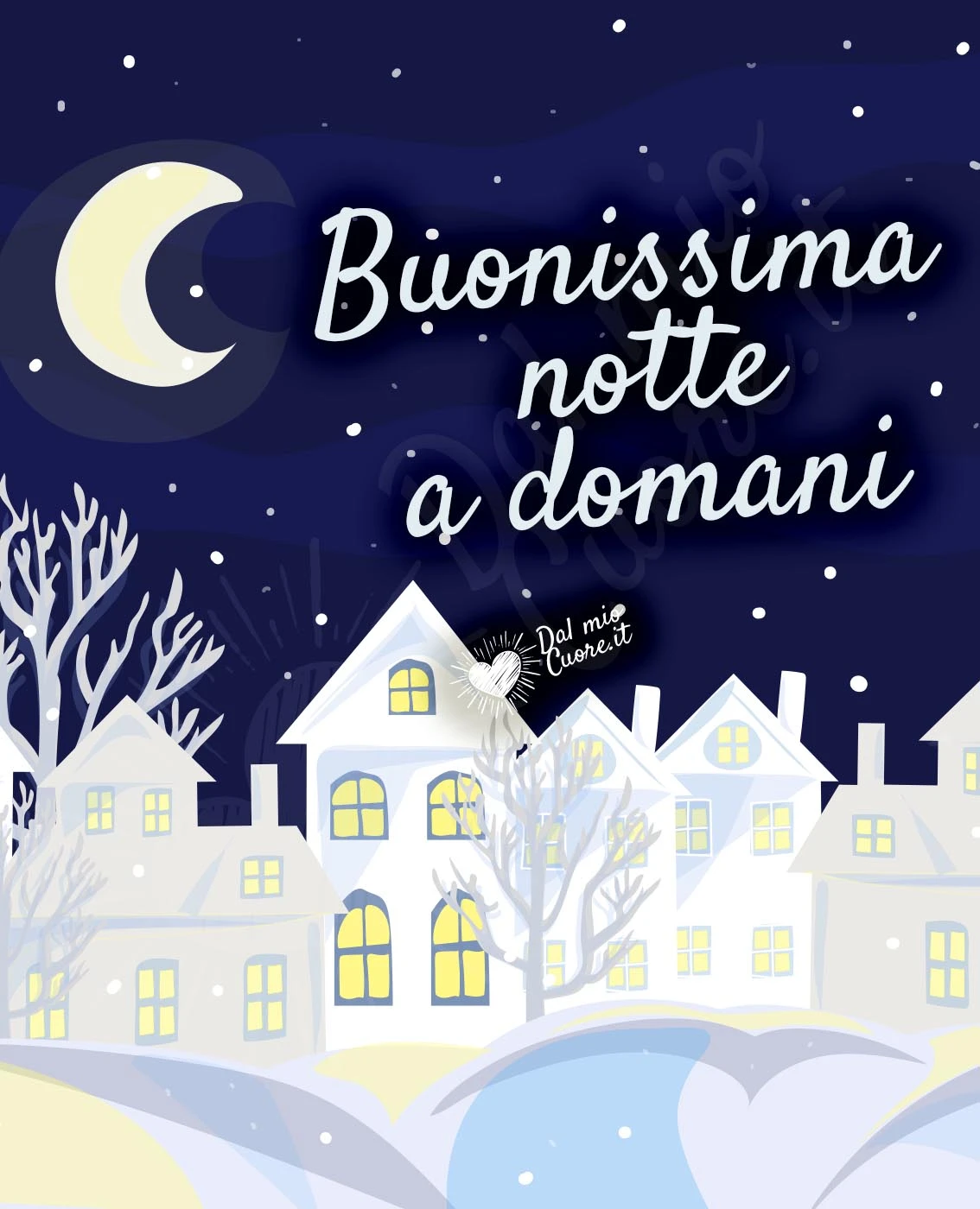 Buonissima notte, a domani immagine invernale