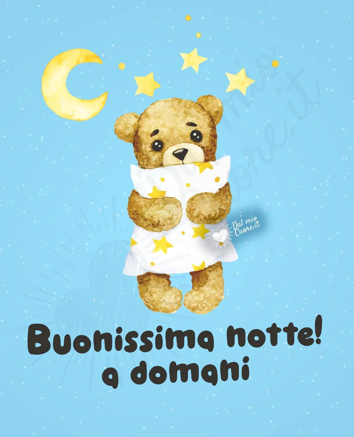 Immagine Buonissima notte a domani con orsetto