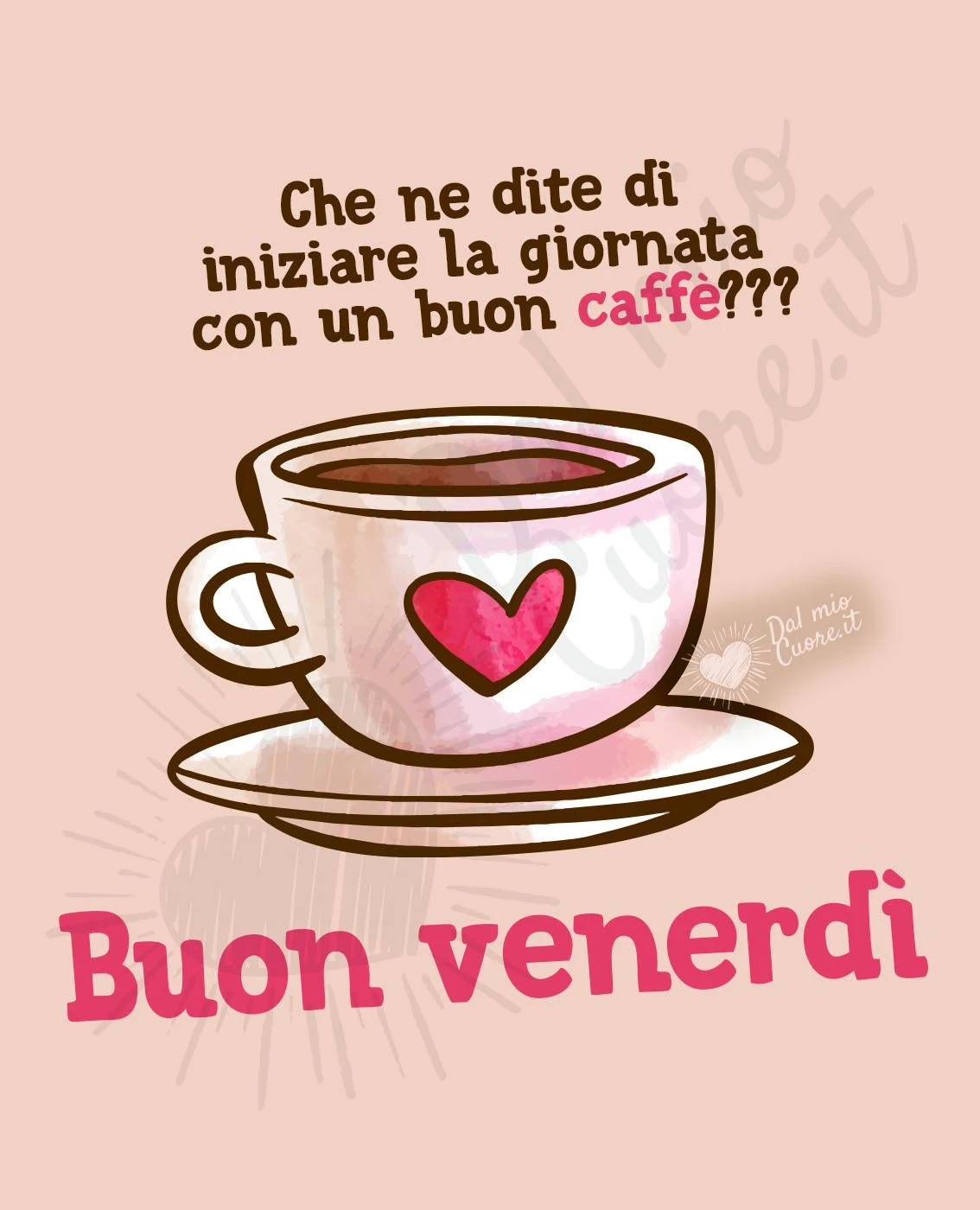 Buon venerdì con caffè