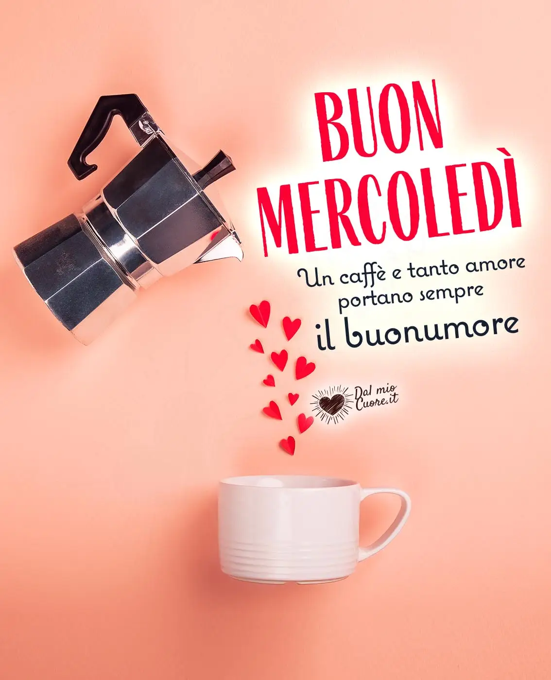 Un caffè e tanto amore portano sempre il buonumore. Buon Mercoledì Un caffè e tanto amore portano sempre il buonumore. Buon Mercoledì