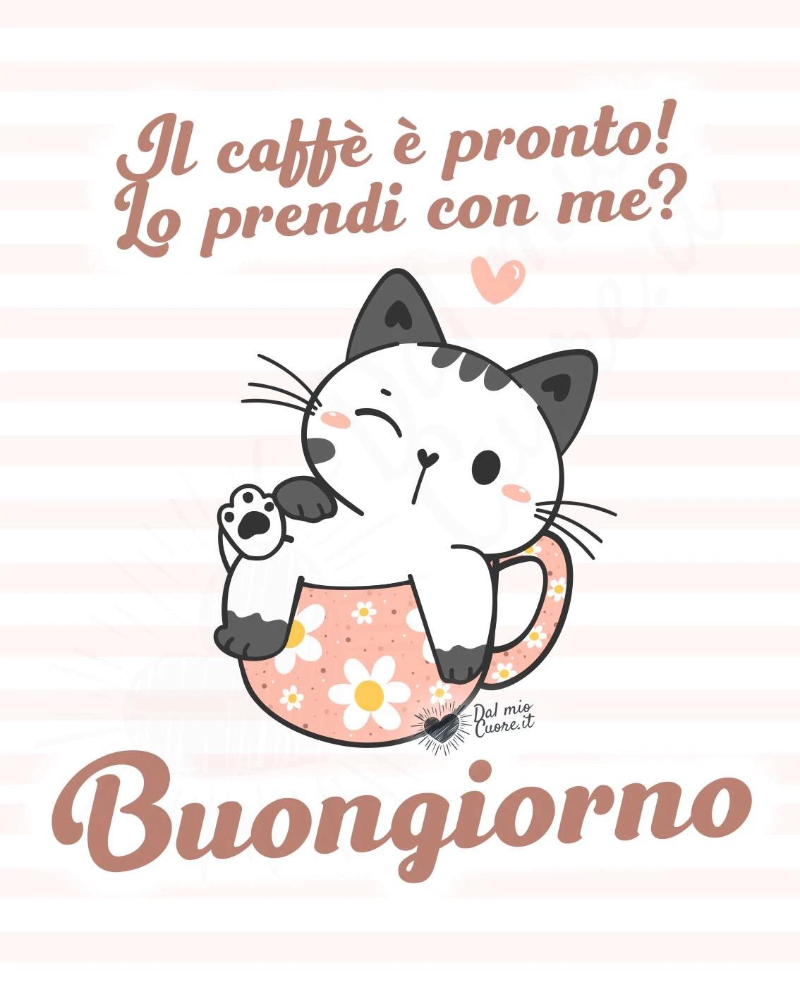 Buongiorno. Il caffè è pronto, lo prendi con me? Buongiorno. Il caffè è pronto, lo prendi con me?