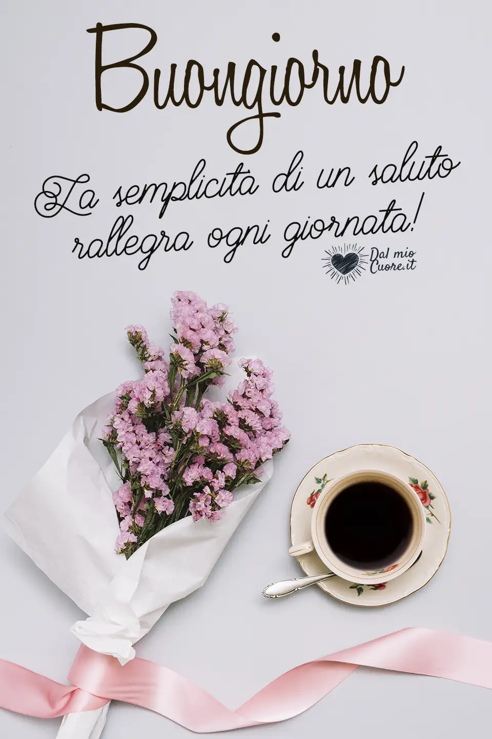 La semplicità di un saluto rallegra ogni giornata! La semplicità di un saluto rallegra ogni giornata!