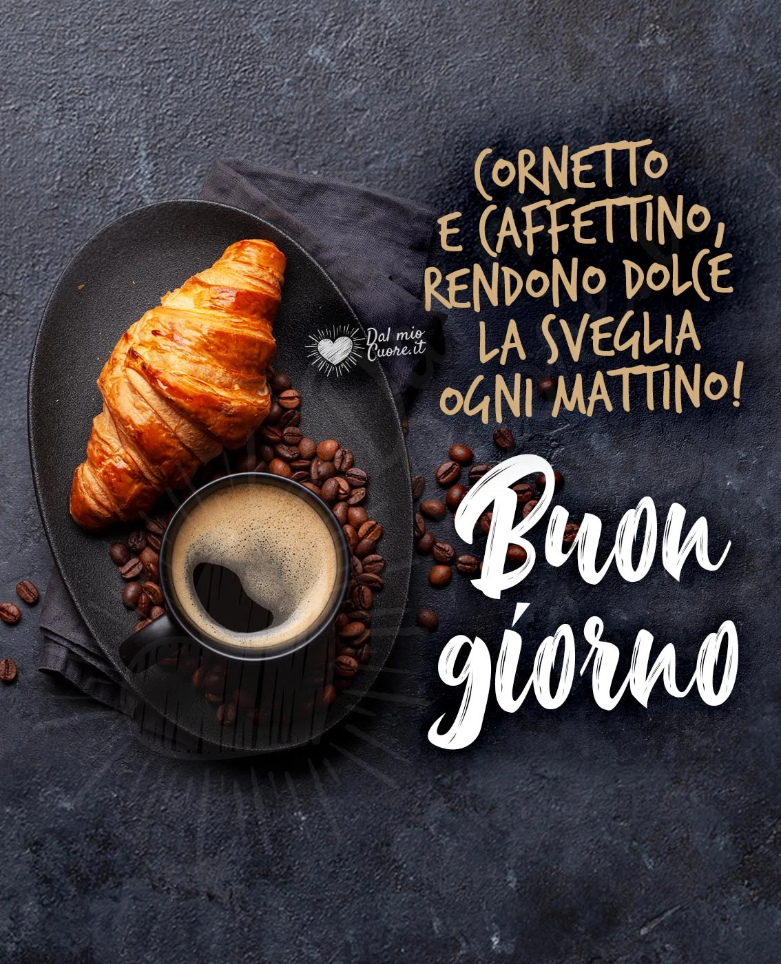 Cornetto e caffettino, rendono dolce la sveglia ogni mattino!