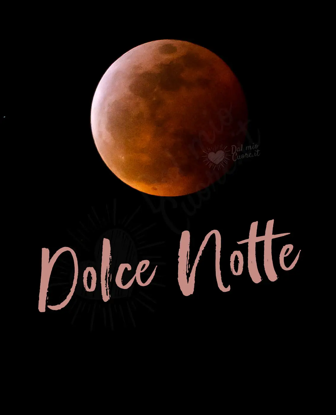 Dolce notte con luna rossa Dolce notte con luna rossa