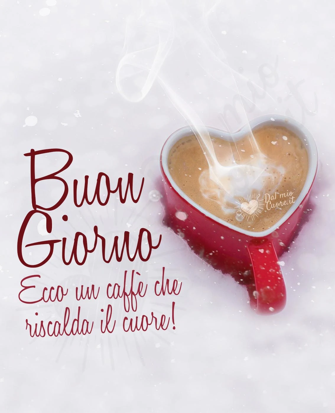Buongiorno. Ecco un caffè che riscalda il cuore!