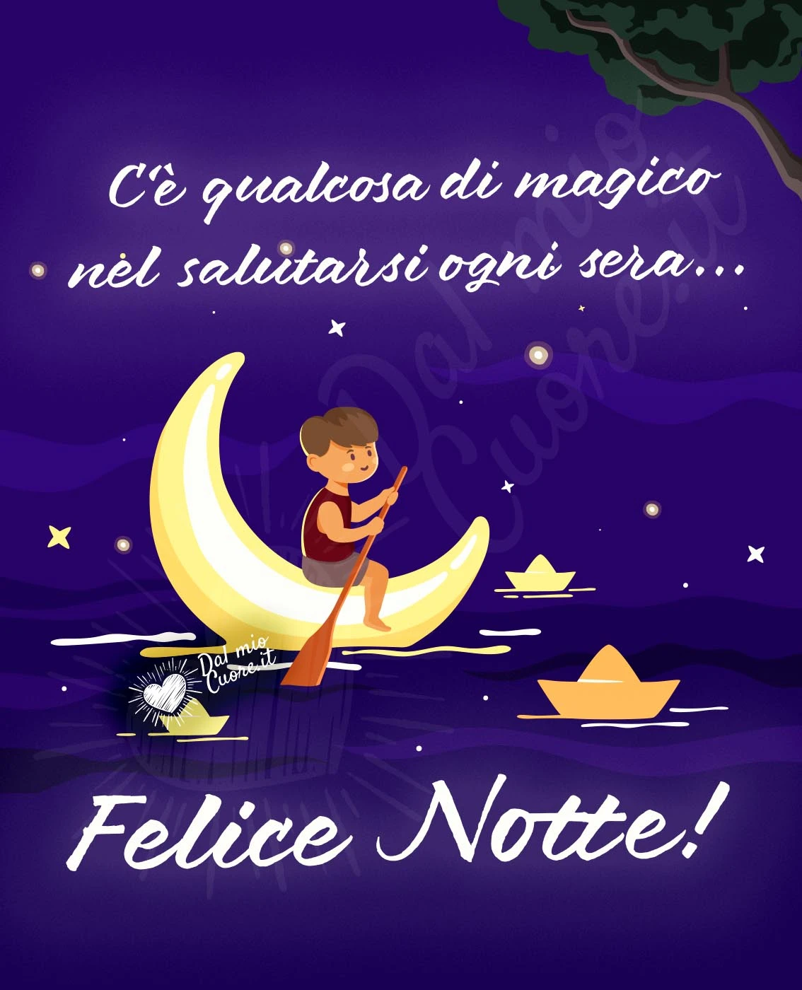 C’è qualcosa di magico nel salutarsi ogni sera...
