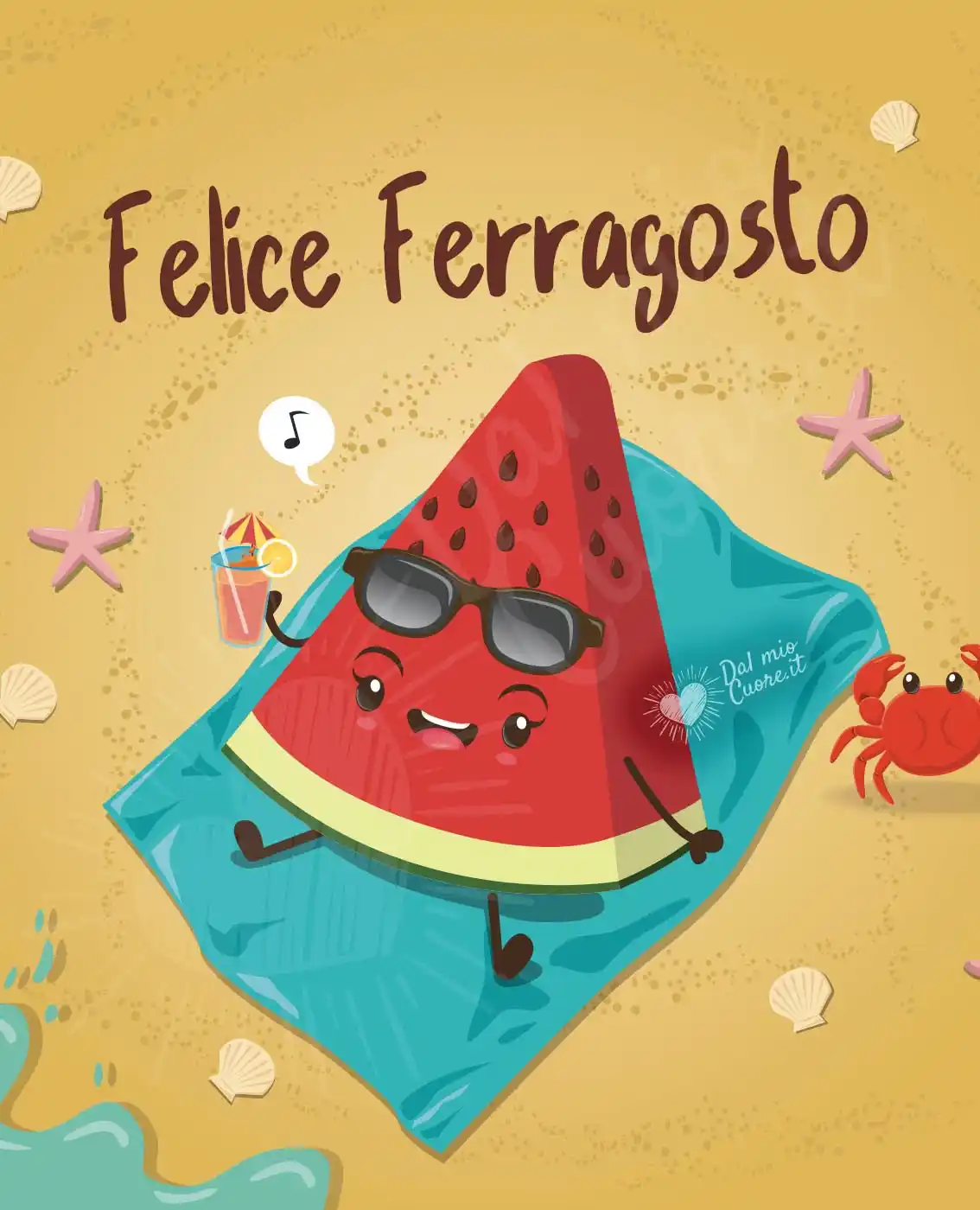 Felice Ferragosto dall’anguria in vacanza