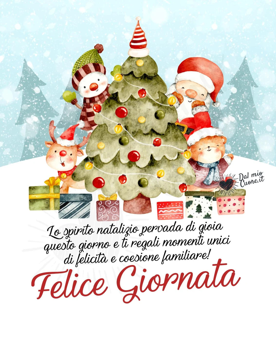 Felice Giornata Natalizia con Frase