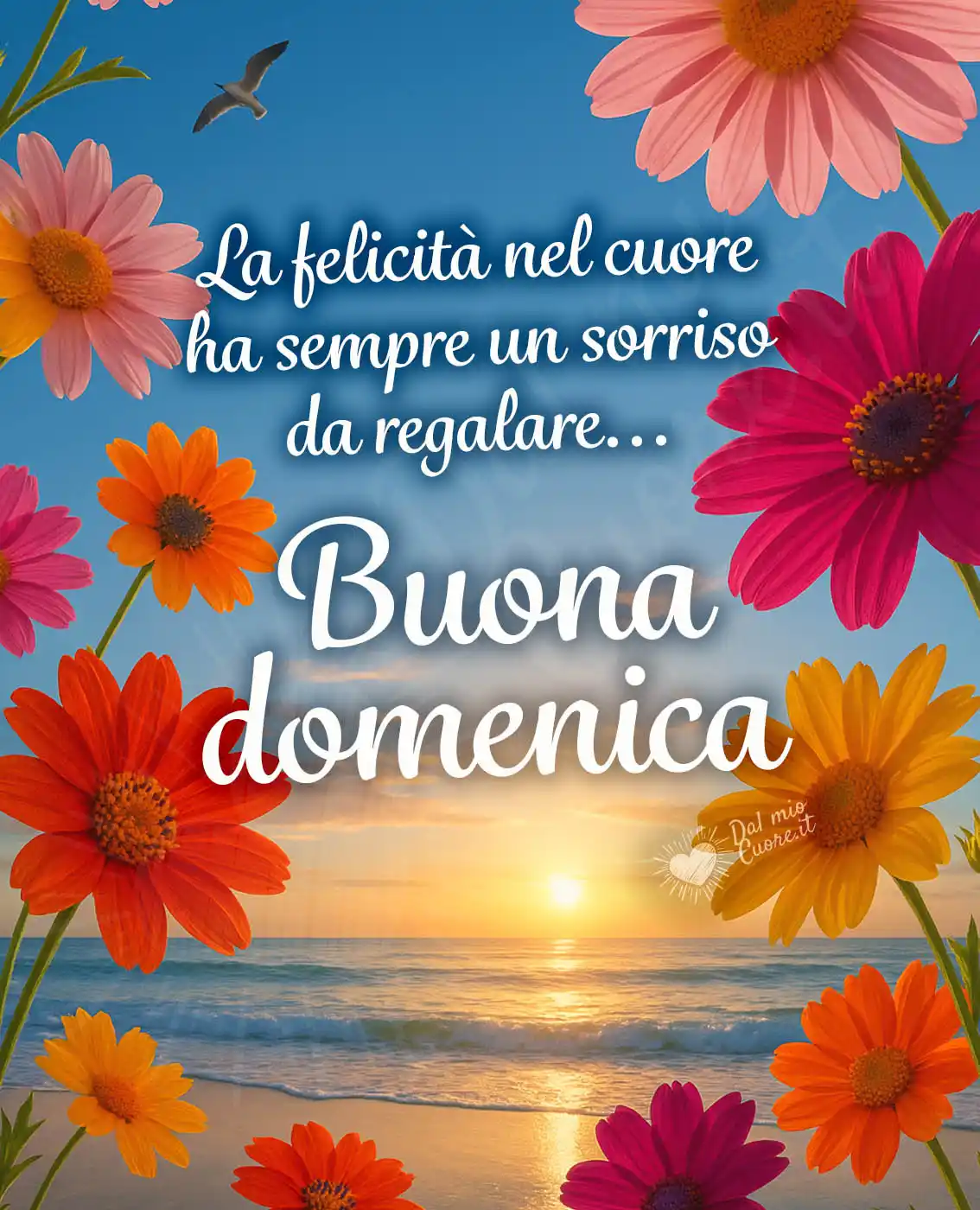 La felicità nel cuore ha sempre un sorriso da regalare... Buona domenica