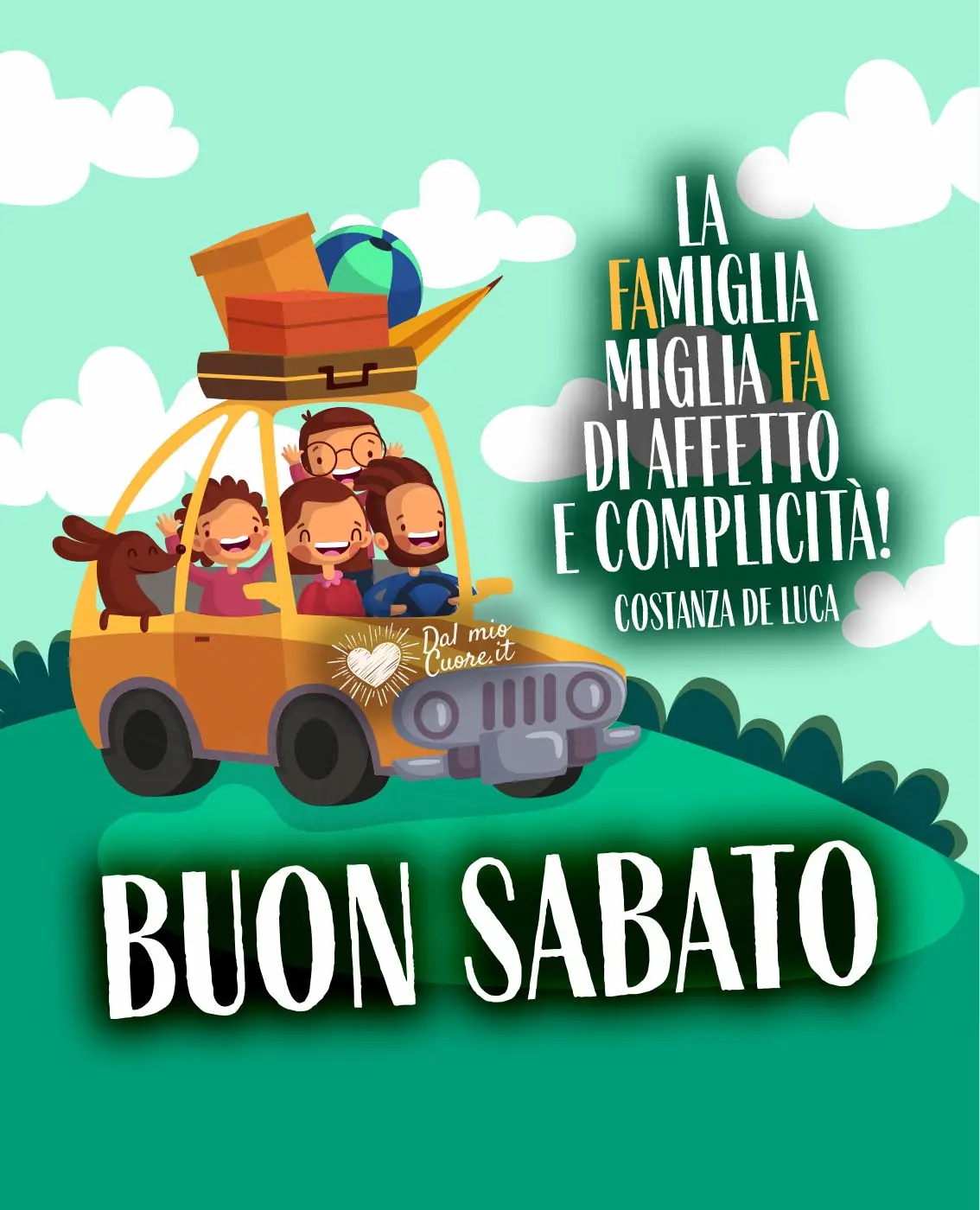 La famiglia miglia fa di affetto e complicità. Buon sabato La famiglia miglia fa di affetto e complicità. Buon sabato