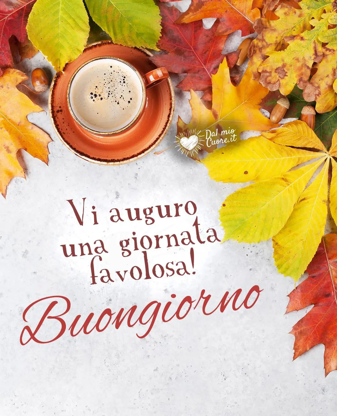 Buongiorno! Vi auguro una giornata favolosa (d'autunno)!