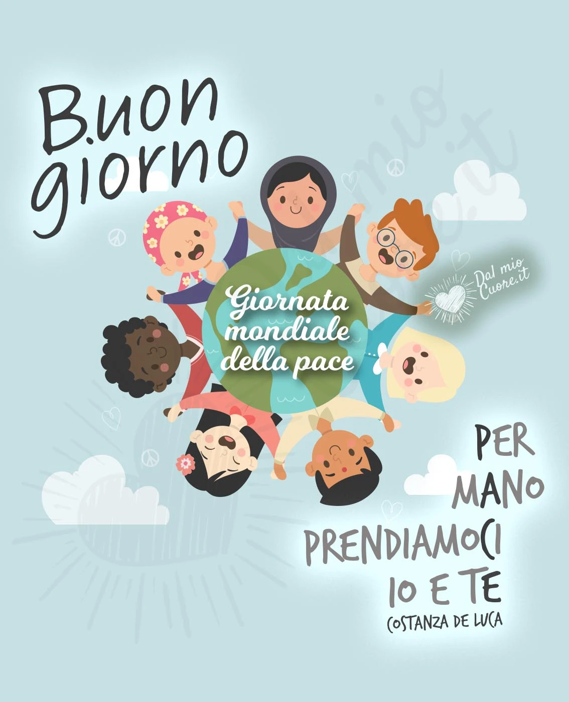 Buon Giorno per la Pace. Prendiamoci per mano io e te