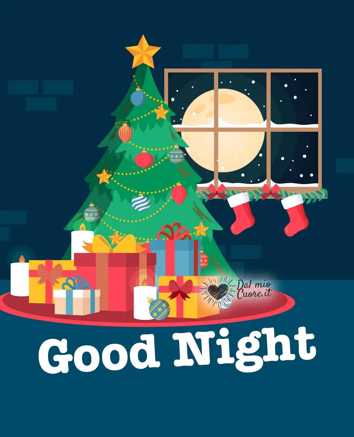 Good Night with Christmas Tree Good Night with Christmas Tree