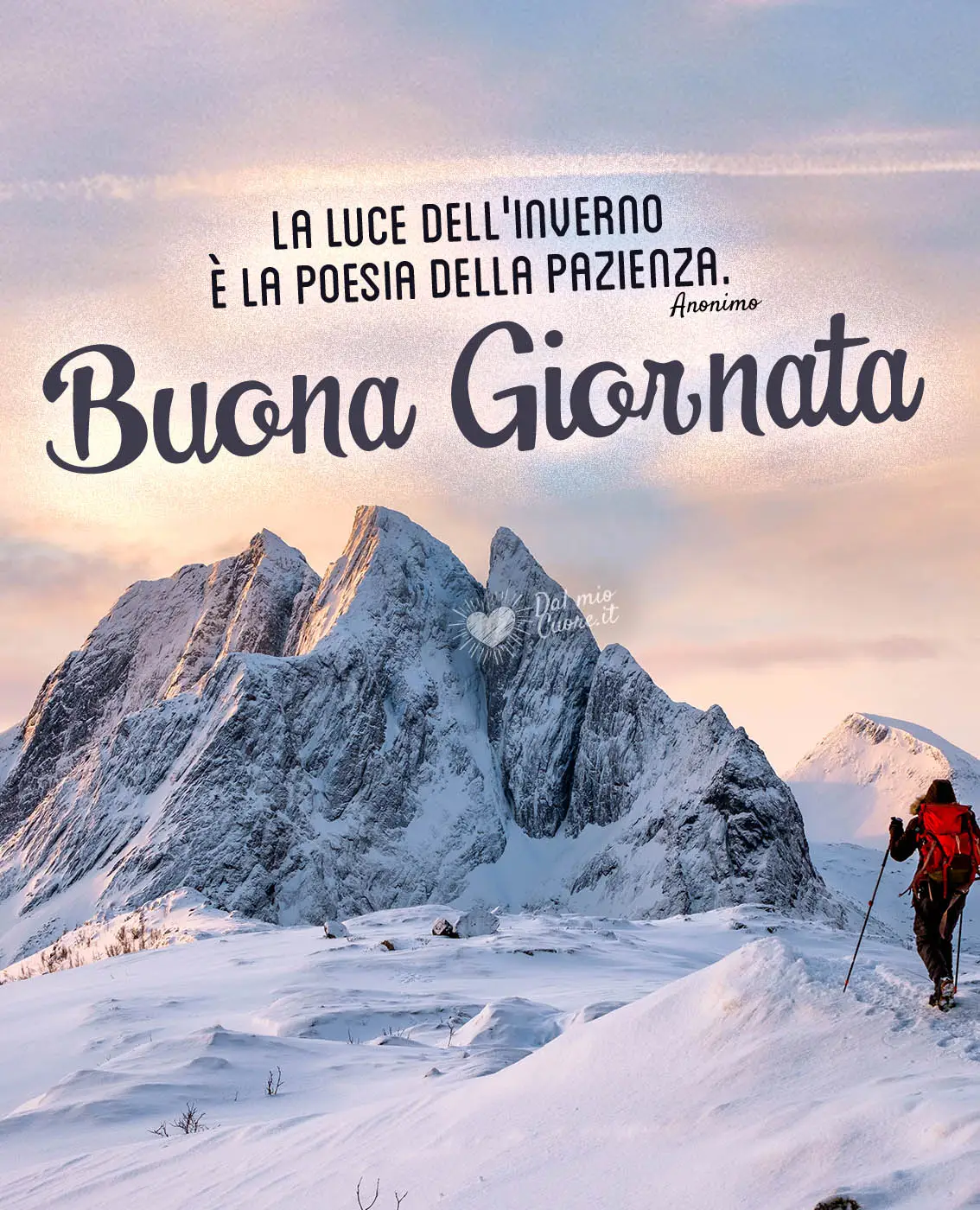 "La luce dell'inverno è la poesia della pazienza". Buona giornata "La luce dell'inverno è la poesia della pazienza". Buona giornata