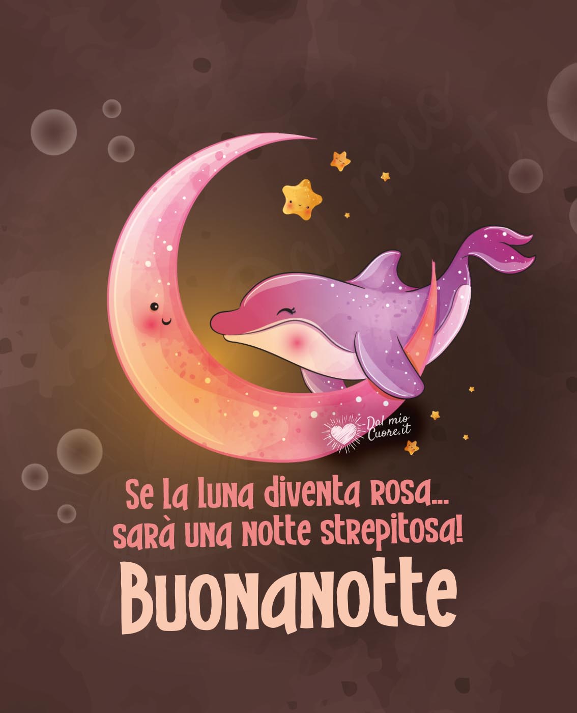 Se la luna diventa rosa... sarà una notte strepitosa! Buonanotte