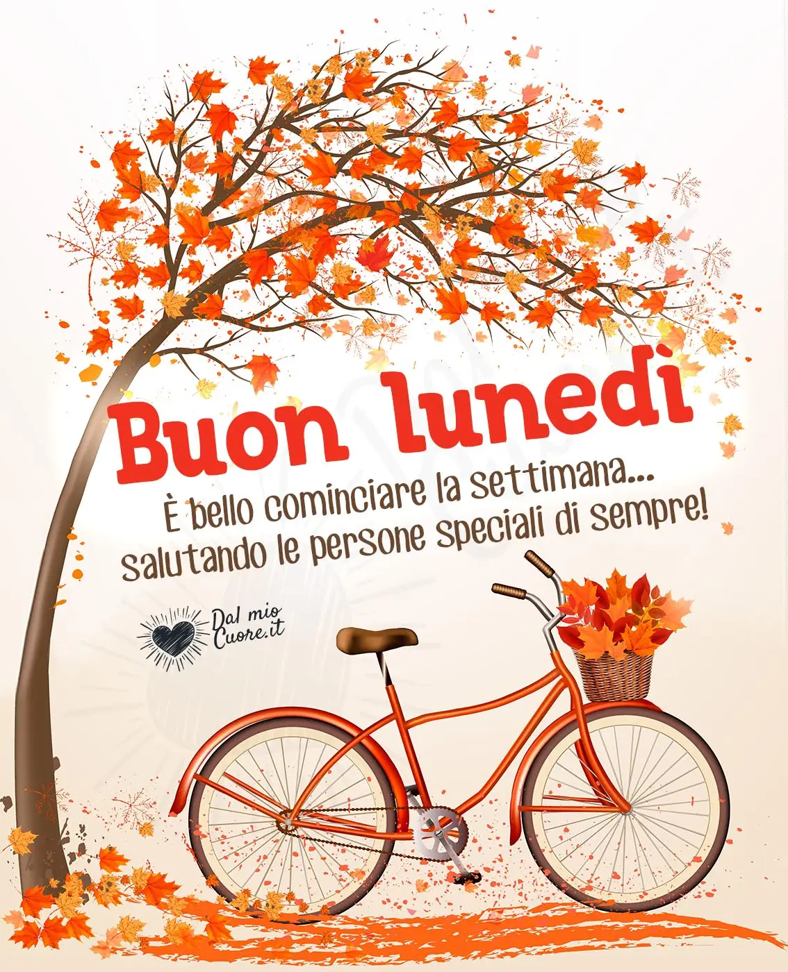 Buon lunedì (Autunnale - Frasi): È bello cominciare la settimana... salutando le persone speciali di sempre!