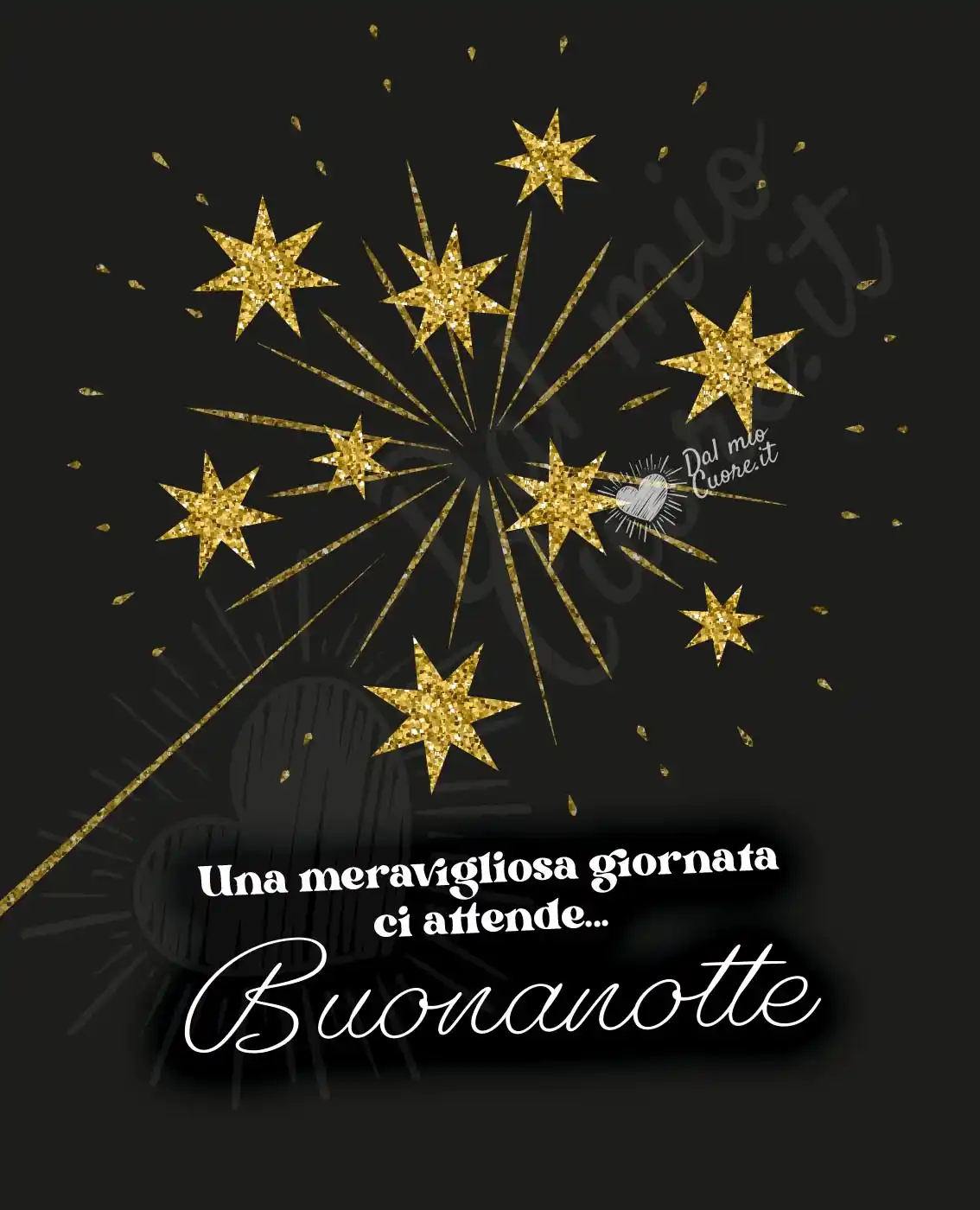 Una meravigliosa giornata ci attende. Buonanotte Una meravigliosa giornata ci attende. Buonanotte