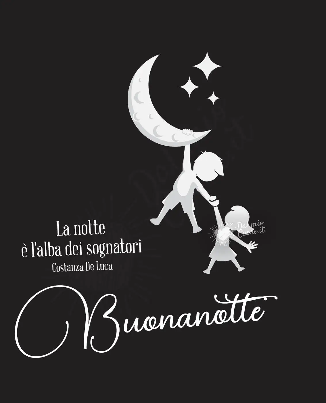 La notte è l'alba dei sognatori. Buonanotte