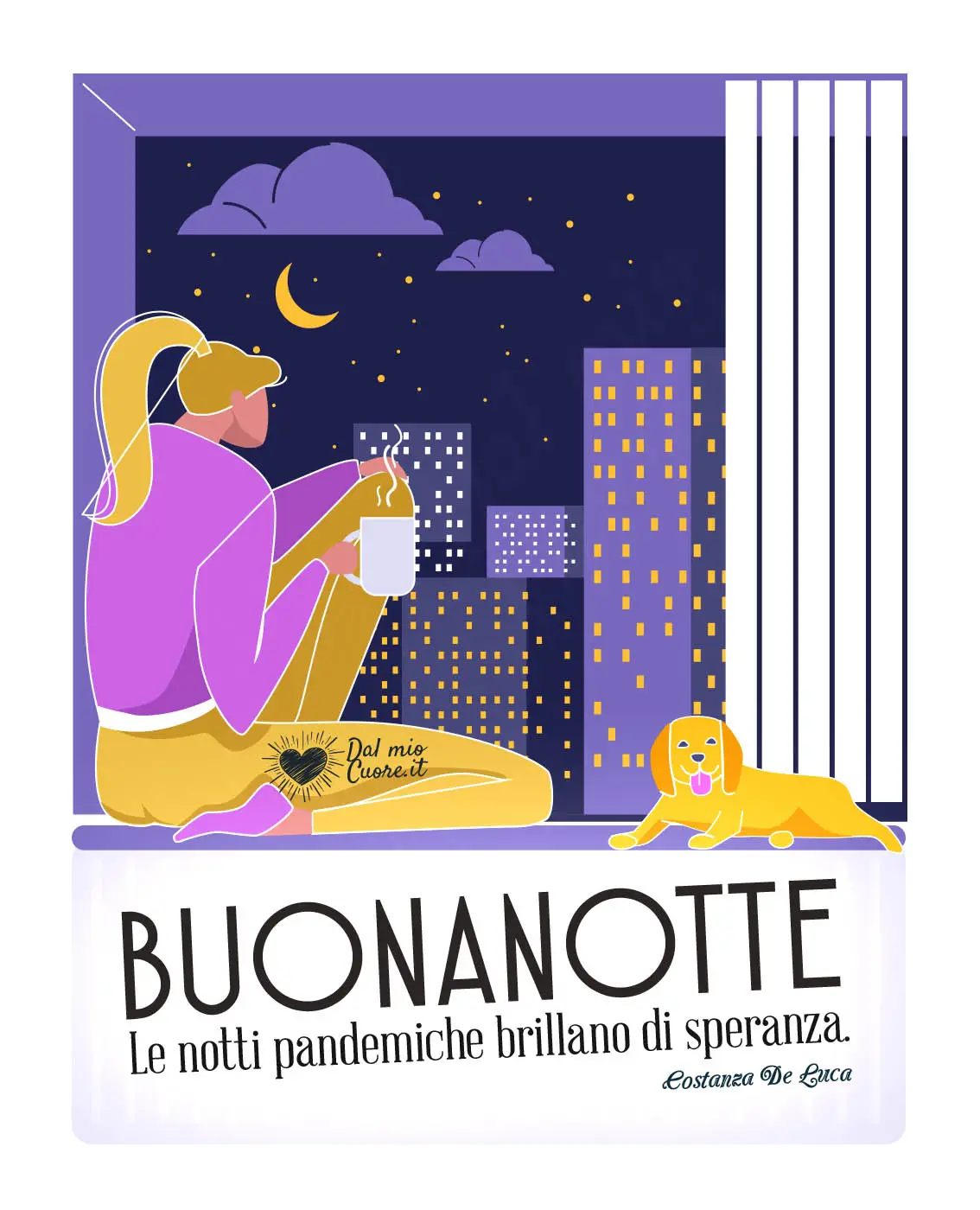Le notti pandemiche brillano di speranza. Buonanotte