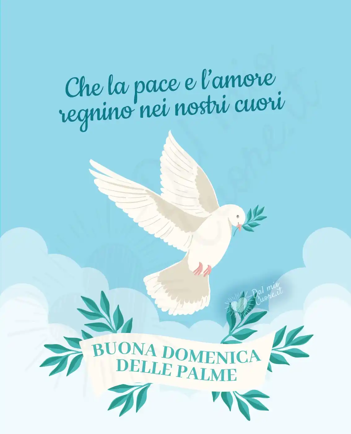 Che la pace e l'amore regnino nei nostri cuori. Buona Domenica delle Palme