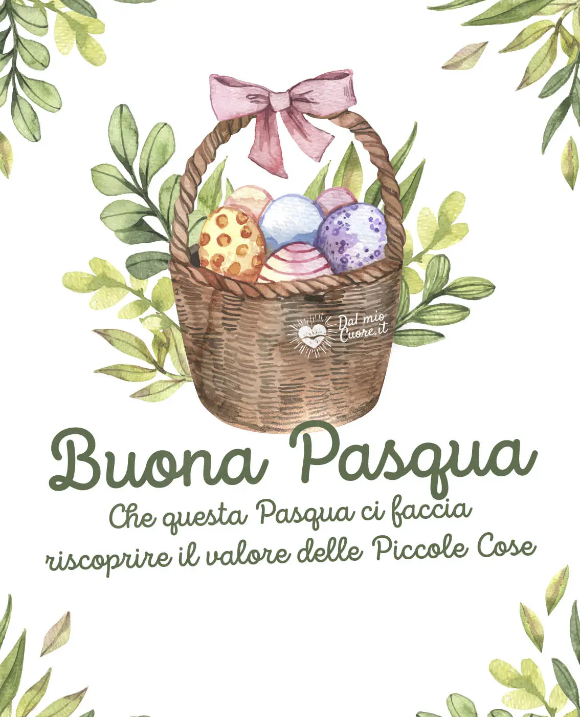 Che questa Pasqua ci faccia riscoprire il valore delle piccole cose. Buona Pasqua