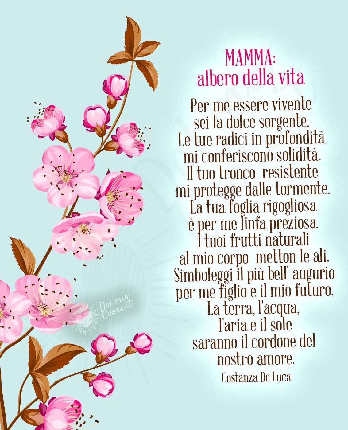 MAMMA: albero della vita. Buona festa della mamma poesia MAMMA: albero della vita. Buona festa della mamma poesia