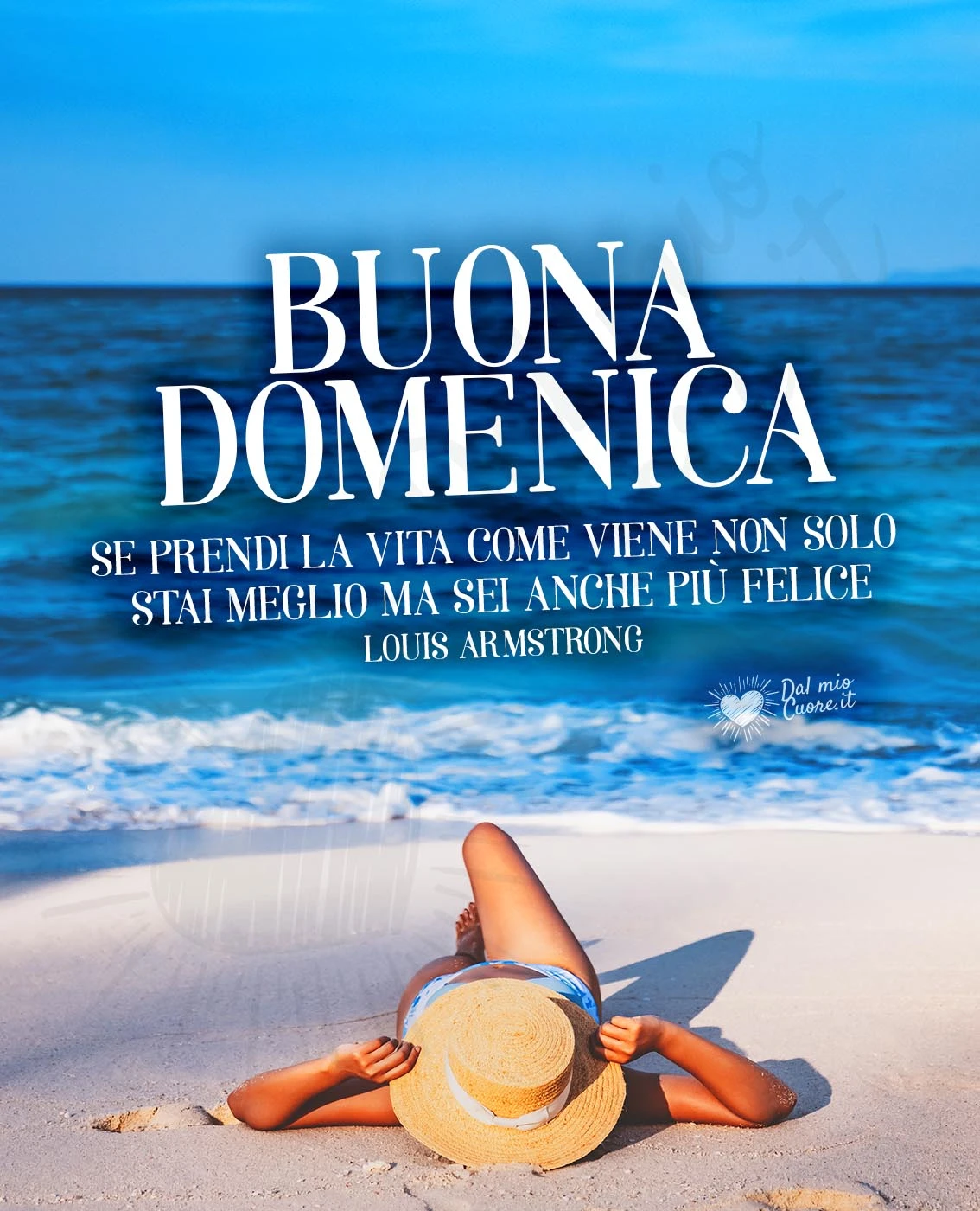 Buona Domenica sul prendere la vita come viene