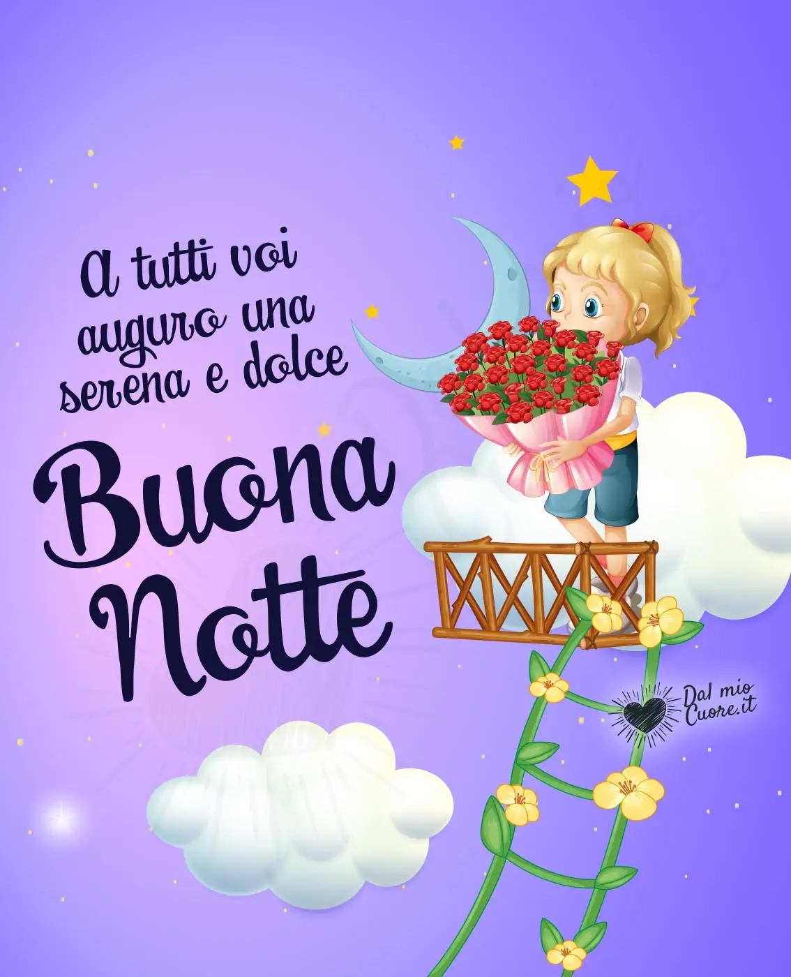 A tutti voi auguro una serena e dolce buona notte (immagini tenere)