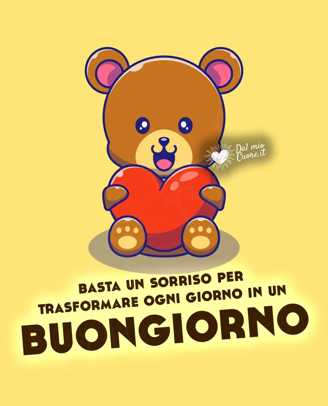 Basta un sorriso per trasformare ogni giorno in un buongiorno! (Immagini e frasi)