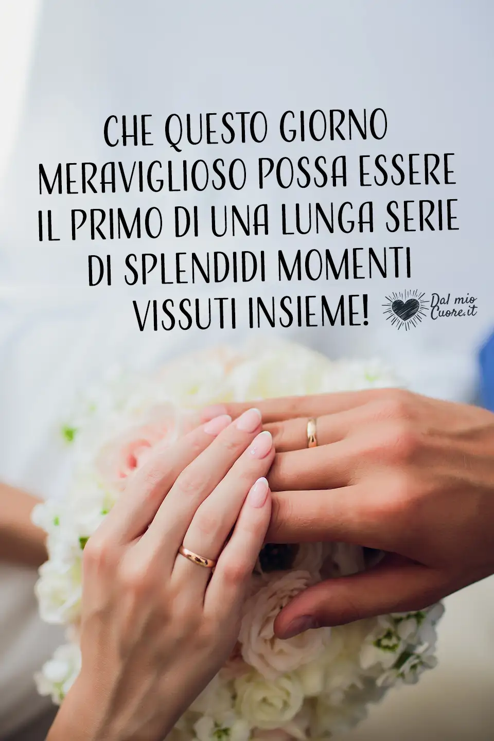 Che questo giorno meraviglioso possa essere il primo di una lunga serie... Che questo giorno meraviglioso possa essere il primo di una lunga serie...