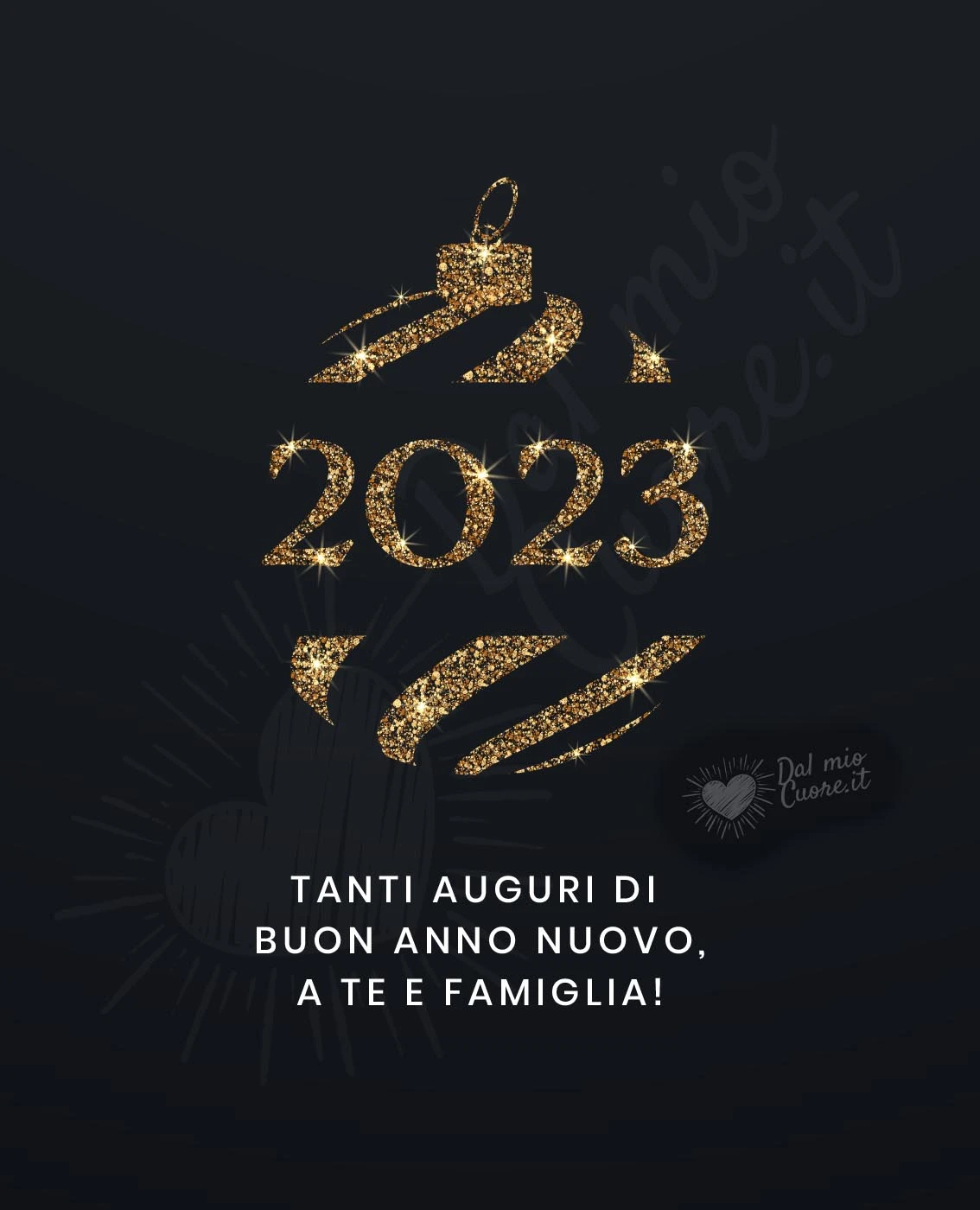 Tanti auguri di buon anno nuovo, a te e famiglia
